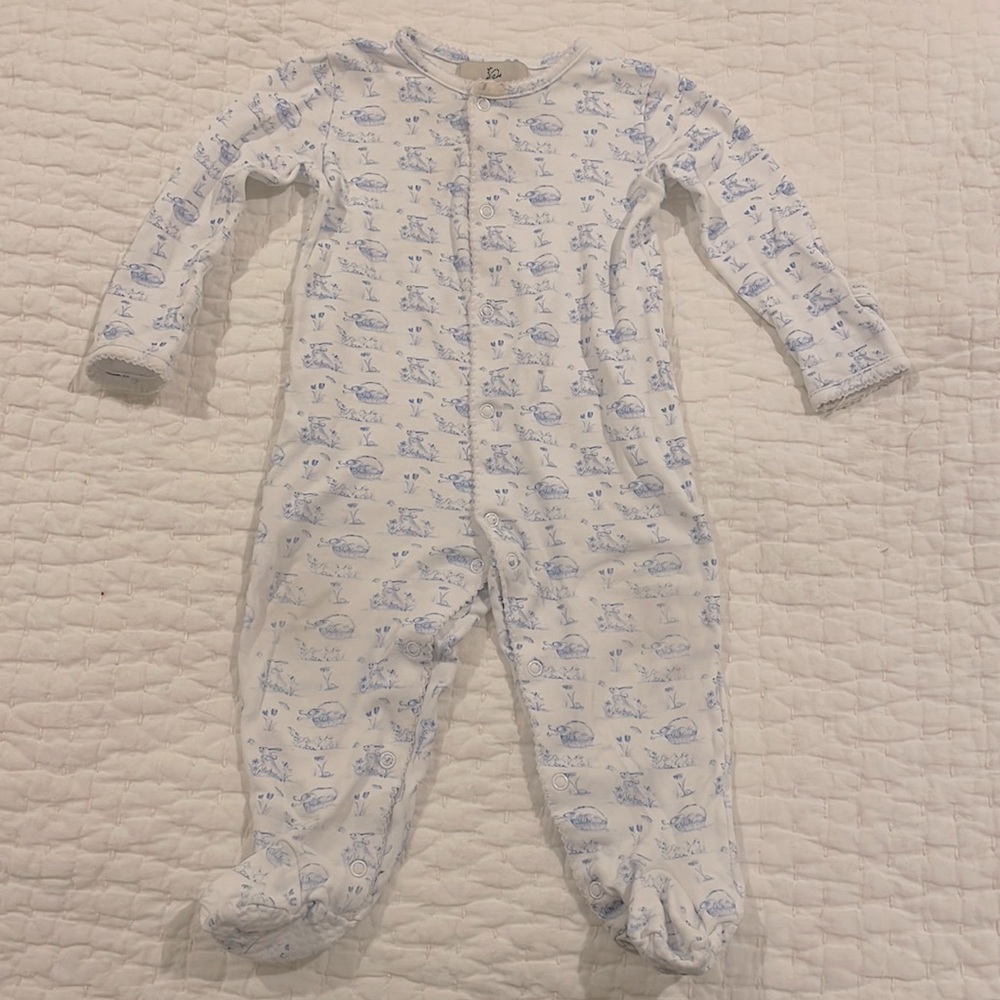 Smockingbird Bunny Toile Pajamas
